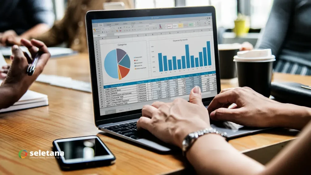 Dashboard de performance analytics mostrando métricas de data intelligence para decisões estratégicas
